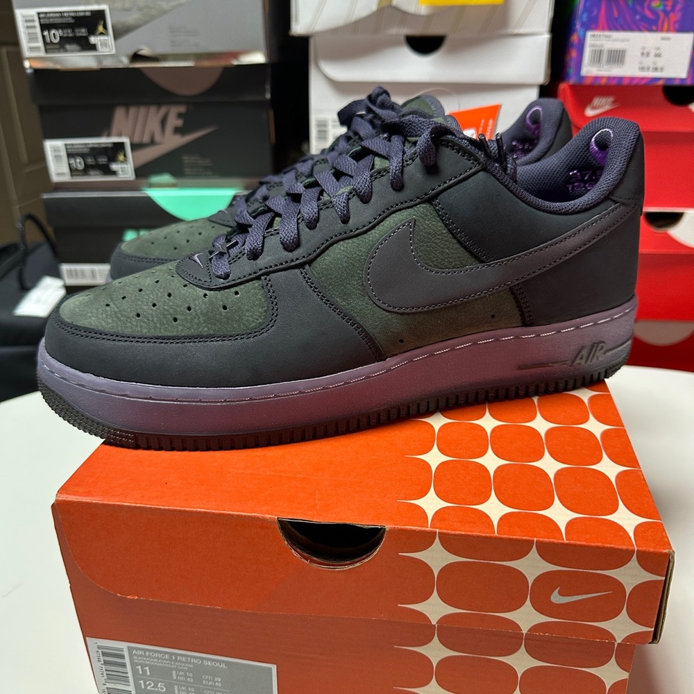 New Size 11 Men, 12.5 Wmn Nike Air Force 1 Low Retro Seoul HF0014-001